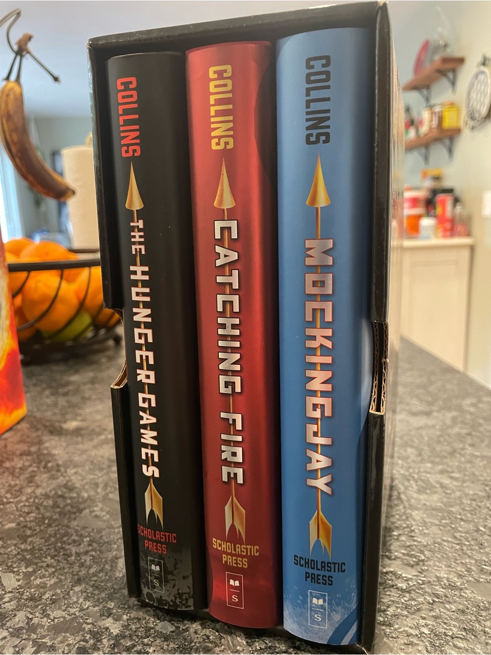 The Hunger Games Trilogy Set - Black, Red, Blue Hardcover Boxed Set